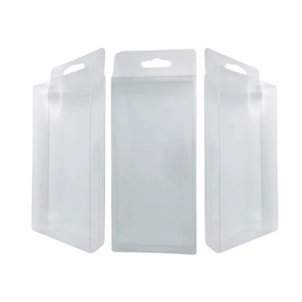 100 Caixa De Acetato Transparente 16,5x8x2,5cm Caixinha Pet