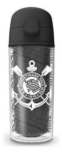 Garrafa De Agua Corinthians 270ml Squeeze Infantil - Oficial