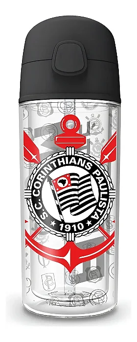 Garrafa De Agua Corinthians 270ml Squeeze Infantil - Oficial