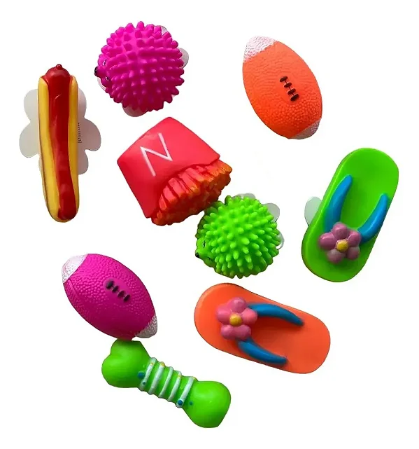 Kit De 3 Brinquedos Mordedor Cães Médio Porte Resistente