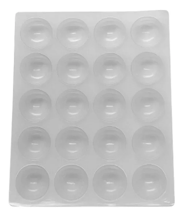 Forma Para Congelamento De Pão De Queijo 100 Gramas - 6 Unid