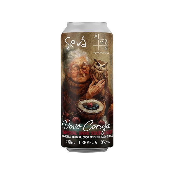 Sevá/Avós Vó Coruja Imperial Dark Sour Lager 473ml