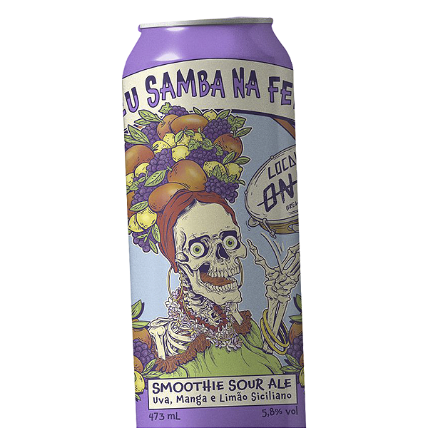 Locals Only Deu Samba Na Feira Uva Manga Limão Siciliano Smoothie Sour 473ml