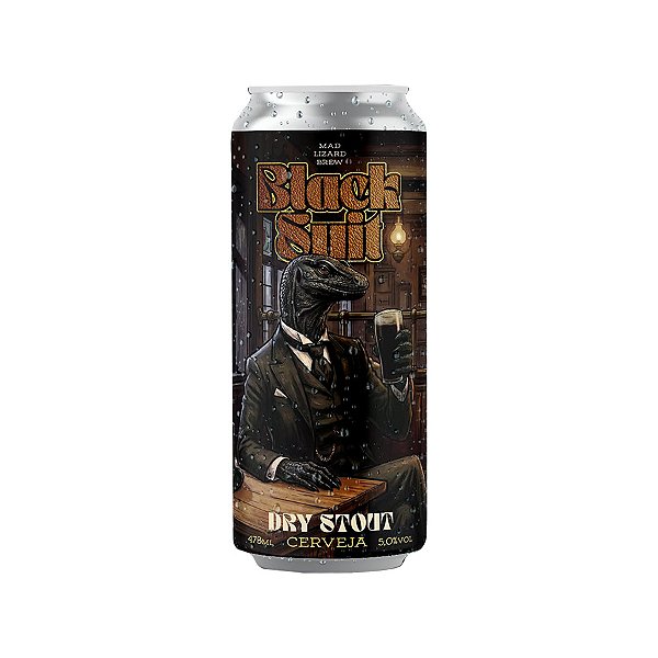 Mad Lizard Black Suit Dry Stout 473ml