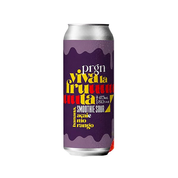 Peregrinos Viva La Fruta Açaí Banana Morango Smoothie Sour 473ml