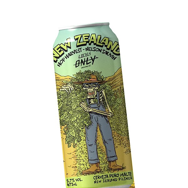 Locals Only NZ Hop Harvest Nelson Sauvin New Zealand Pilsner 473ml
