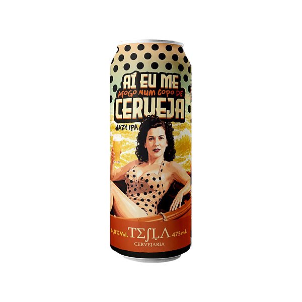 Tesla Aí Eu Me Afogo Num Copo De Cerveja NEIPA 473ml