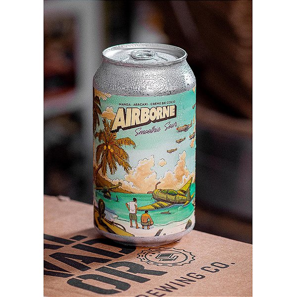Salvador Airborne Manga Abacaxi E Creme De Coco Smoothie Sour 350ml