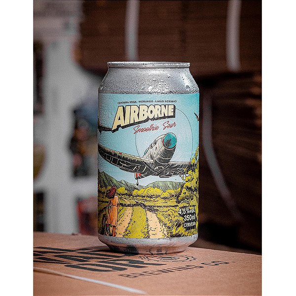 Salvador Airborne Cenoura Roxa Morango E Limão Siciliano Smoothie Sour 350ml