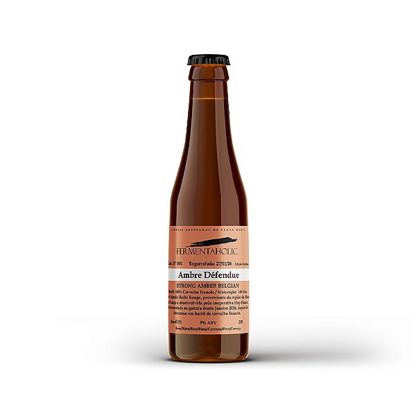 Fermentaholic Ambre Défendue Belgian Amber Strong Ale Barrel Aged 375ml