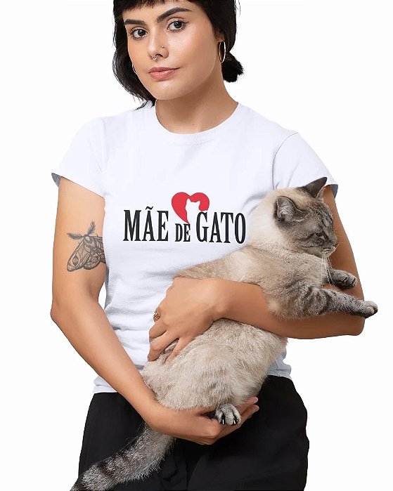 Camiseta "Mãe de Gato"