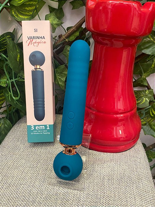 Vibrador varinha mágica 3 em 1
