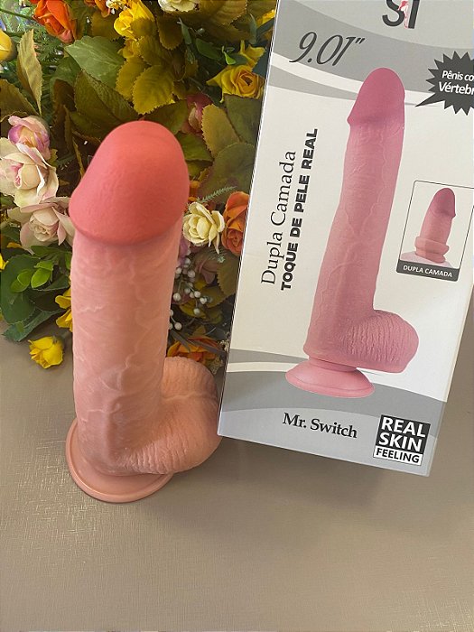 Pênis Dildo Realístico com Ventosa 22,9x4,1 cm