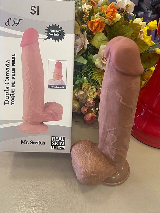 Pênis Dildo Realístico com Ventosa 21,7x4,9 cm