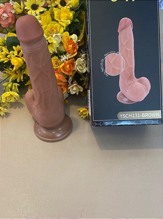 Pênis Dildo Realístico com Ventosa 18x3,5cm