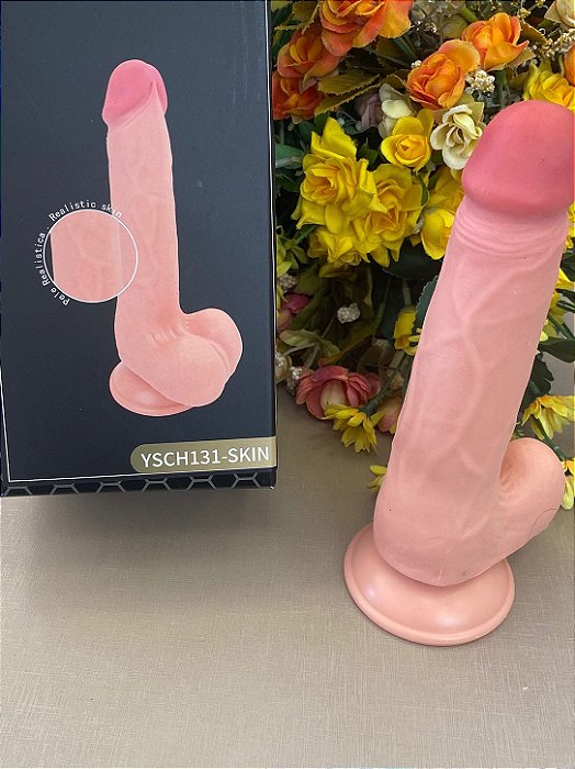 Pênis Dildo Realístico com Ventosa 18,5 x 3,5 cm