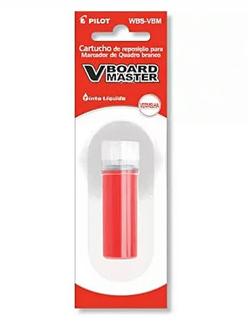 REFIL P/ MARCADOR DE QUADRO BRANCO WBMA-VBM VERMELHO