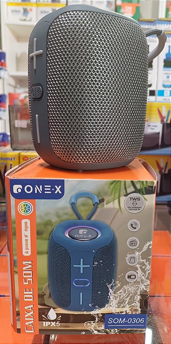 CAIXA DE SOM 0306 Á PROVA D' AGUA IPX5 BLUETHOOTH / SD / PENDRIVE