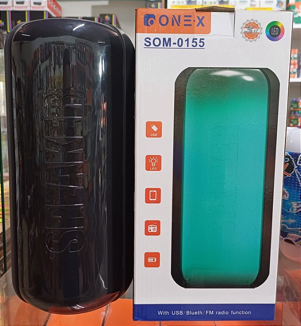 CAIXA DE SOM 0155 ONEX USB / BLUETHOOTH / RADIO FM