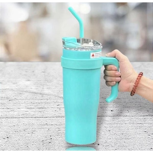 Copo Térmico com Canudo e Alça 1.200ml canudo Aço Inox