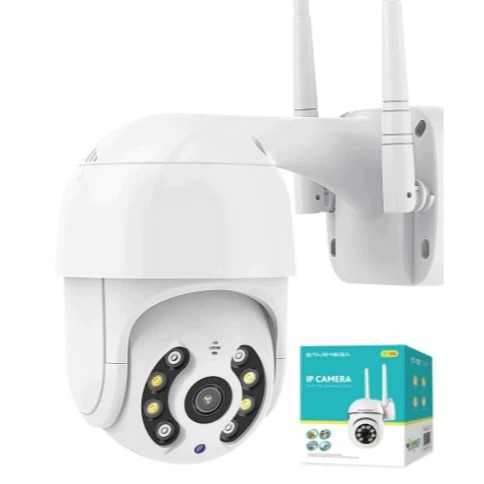 ST-115 - CAMERA DE SEGURANCA WIFI, POSSUI ANTENA EXTERNA,  ALIMENTACAO FONTE 5V, VISAO NOTURNA