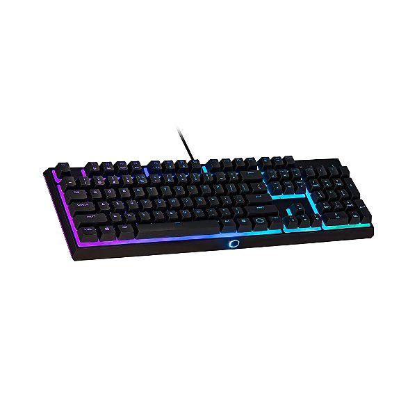 Teclado com fio Cooler Master MK110 RGB, Semi-Mecânico, USB