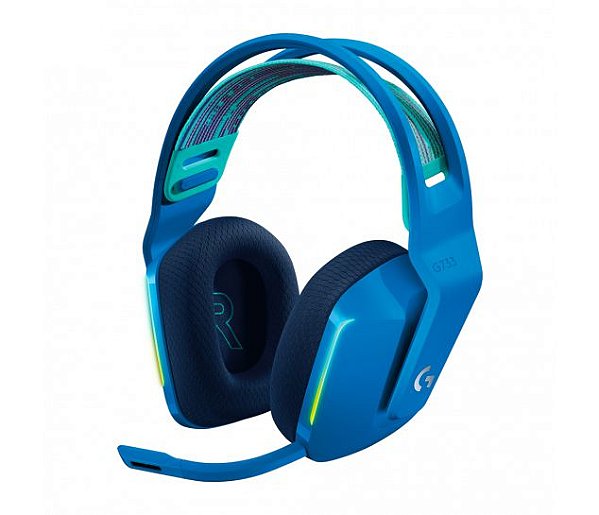 Headset Logitech G733 Wireless RGB, PC/PS4, Som 7.1 - Azul