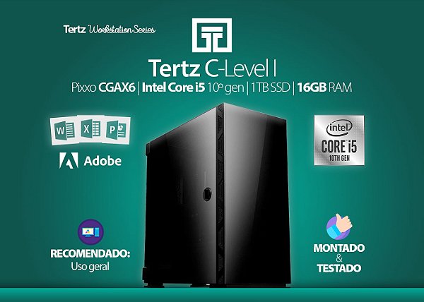Workstation TERTZ C-Level I, Intel Core i5, 1TB, 16GB RAM