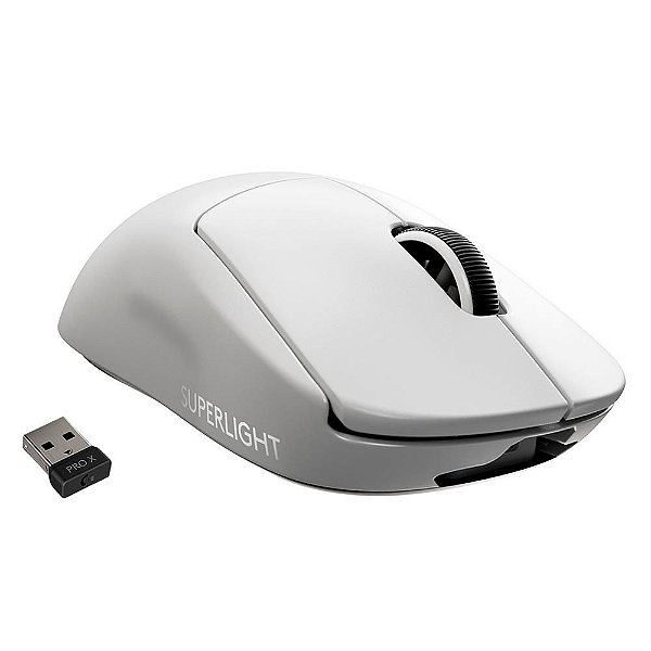 Mouse sem fio Logitech G PRO Wireless Branco, 16.000DPI