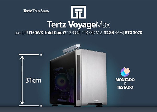 Mini PC TERTZ VoyageMax - RTX 3070, i7 12700k, 1TB, 32GB RAM