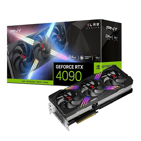 Placa de vídeo PNY XLR8 Gaming VERTO RTX 4090 - 24GB, 38