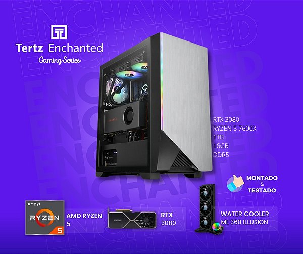 PC Gamer TERTZ Enchanted, RTX 3080, 7600X, 1TB, 16GB DDR5