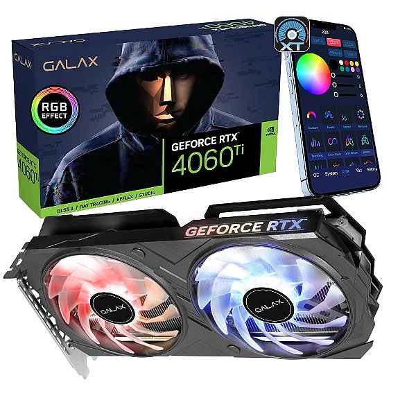 Placa de vídeo GALAX NVIDIA RTX 4060 - 8GB, GDDR6, 128bi - Tertz - Tertz