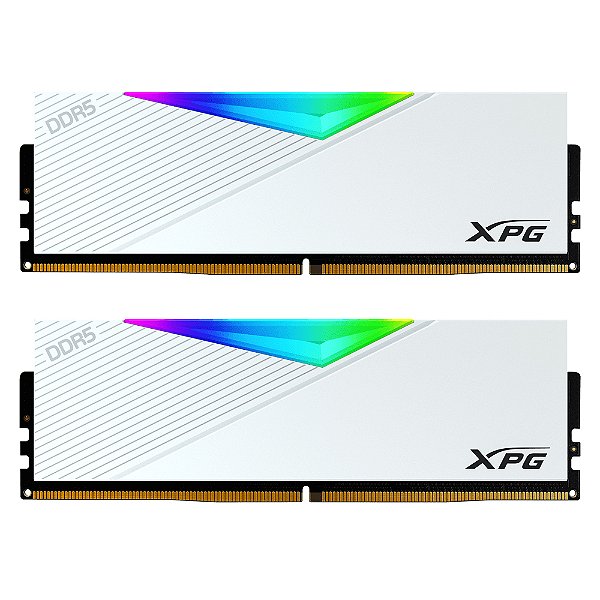 Memória XPG Lancer RGB, 64GB, 2x32GB, 6000MHz, DDR5 - Branco