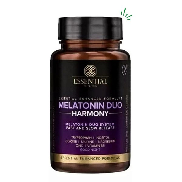 Melatonin Duo Harmony 120 cápsulas Essential Nutrition