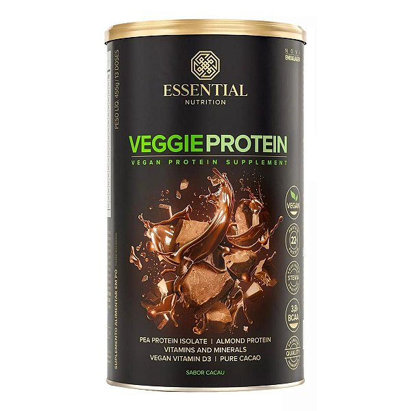 Veggie Protein Cacao 455g Essential Nutrition
