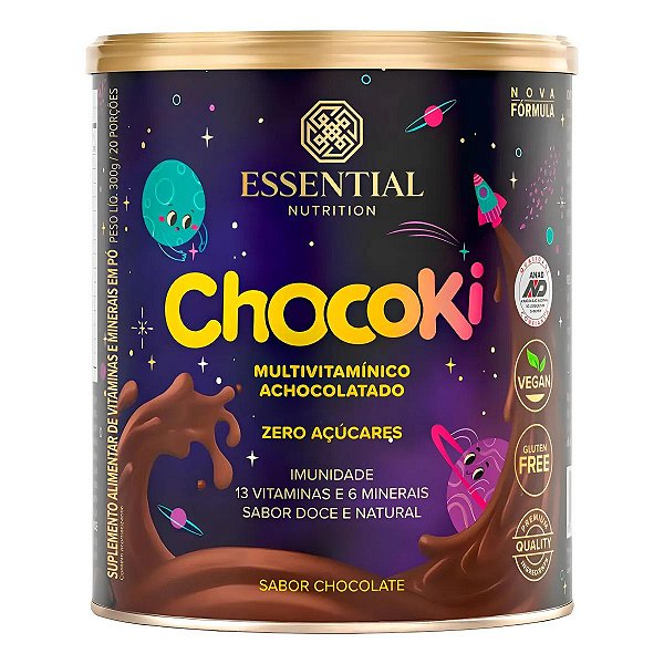 Chocoki 300g Essential Nutrition - Achocolatado Vitaminado