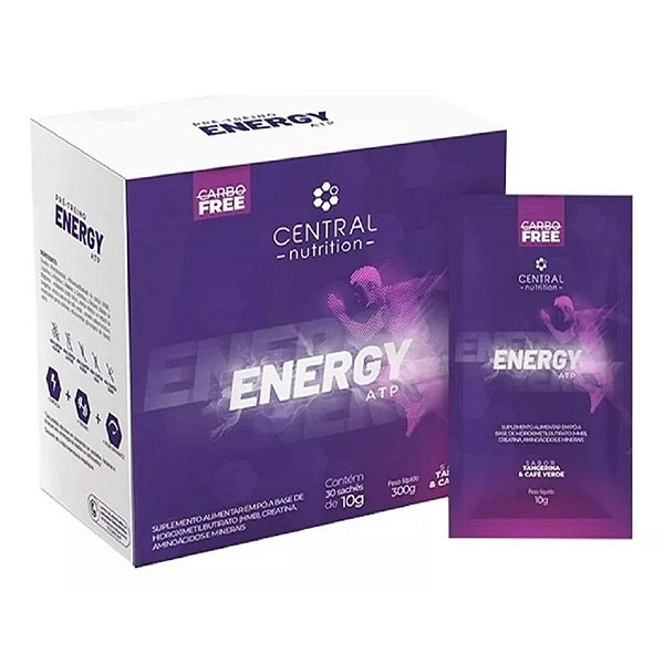 Energy ATP Tangerina e Café Verde 300g Central Nutrition