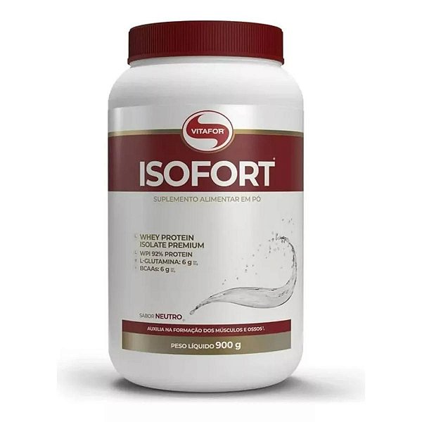 Isofort Neutro 900g Vitafor - Whey Protein Isolado