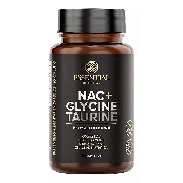 Nac + Glycine e Taurine 90 cápsulas Essential Nutrition