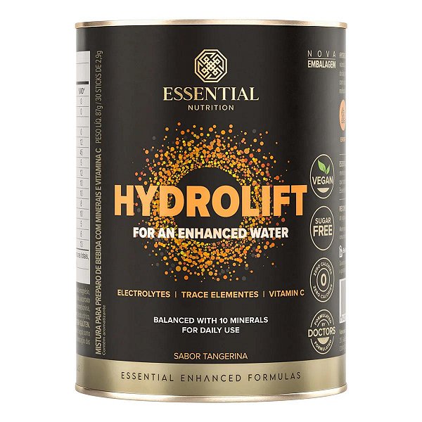 Hydrolift Tangerina 30 sachês de 2,9g  Essential Nutriton