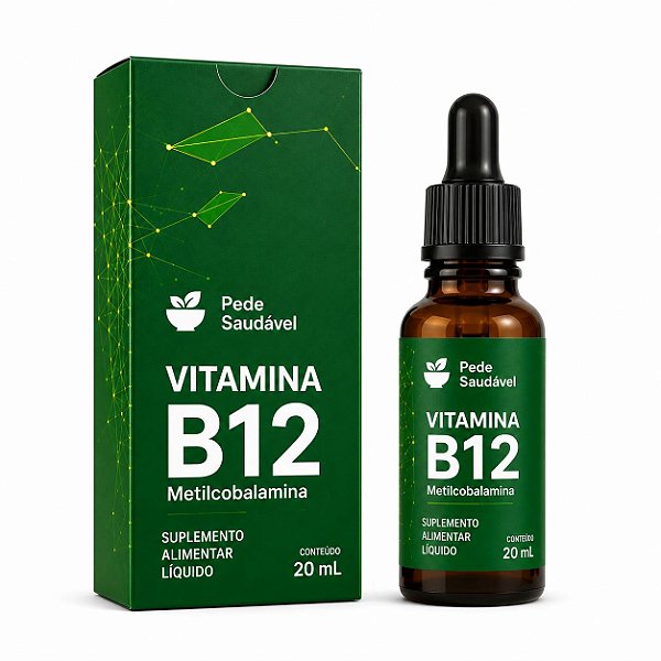 Vitamina B12 Metilcobalamina 20ml Pede Saudável