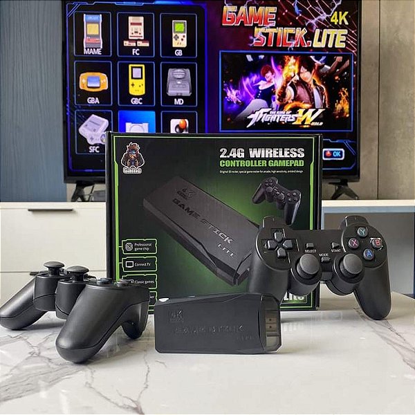 Vídeo Game Retro 3000 Jogos 2 Controles Com Fio Hdmi 4k