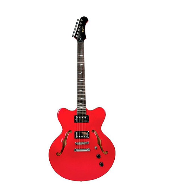 Guitarra Tagima Semi-Acustica Seattle Vermelha com Case
