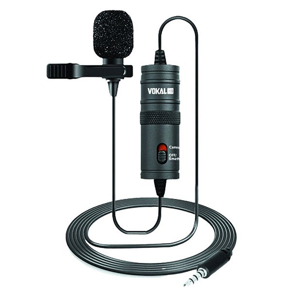 Microfone De Lapela Para Smartphone Vokal SLM10