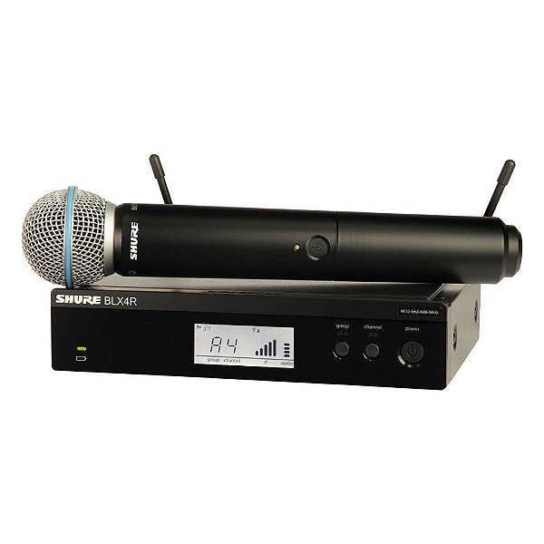 Microfone Sem Fio Mão Simples Shure BLX24RBR/B58-M15