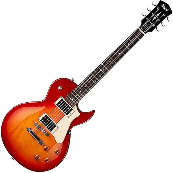 Guitarra Les Paul Cort CR 100 CRS Cherry Red Burst - Toda Música  Instrumentos Musicais