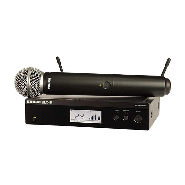 Microfone Sem Fio Mão Simples Shure BLX24RBR/SM58-M15