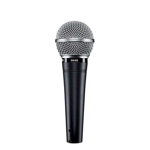 Microfone mao dinamico Shure SM48-LC unidirecional com fio