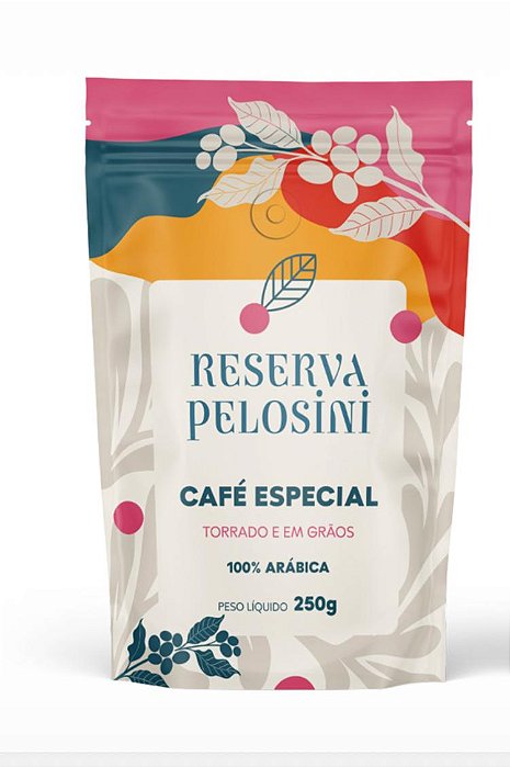 Café Torrado em Grãos - Reserva Pelosini Natural - 250g